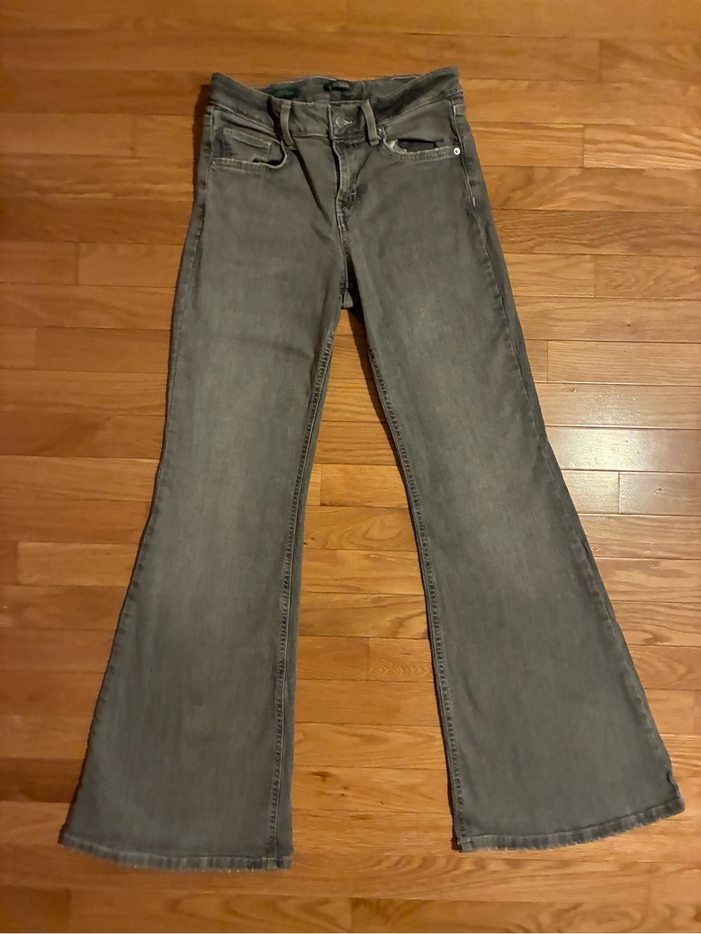 wild fable Gray Flare Jeans - High-Rise Wide Leg